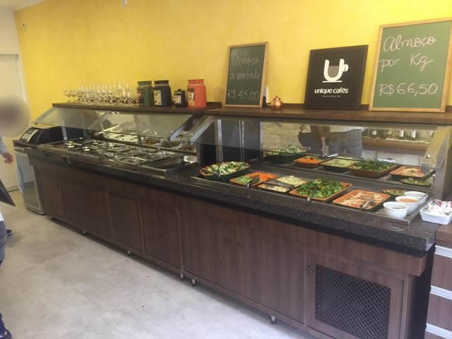 Pista Self Service Vidro Reto